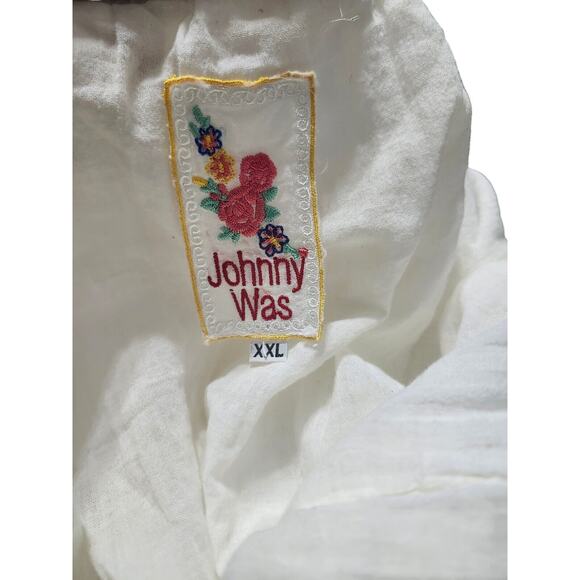 Johnny Was 2X Skirt Tier Maxi Scalloped Bottom Elastic Waist Bohemian Broomstick - Picture 11 of 13